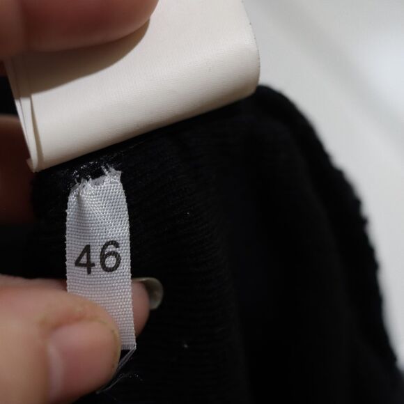 Maurizio Pecoraro Black Wool Sweetheart Neck Jeweled Sleeve Sweater Size 12 - Picture 13 of 14